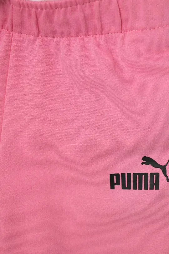 różowy Puma komplet bawełniany niemowlęcy Minicats & Shorts Set