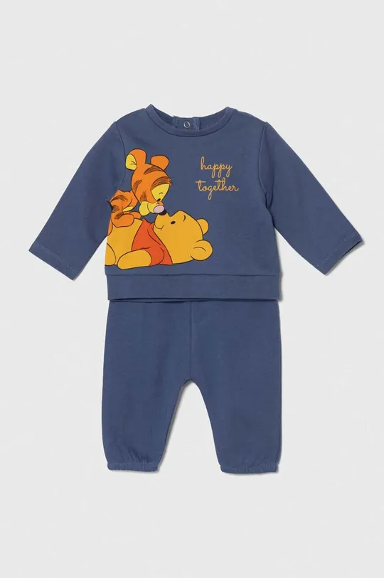 голубой Хлопковый костюм для младенцев zippy x Disney Детский