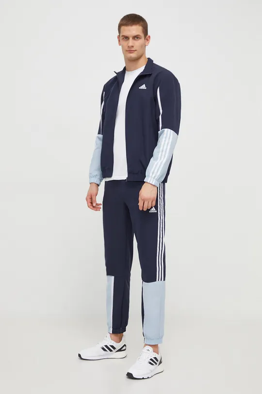 granatowy adidas dres Męski