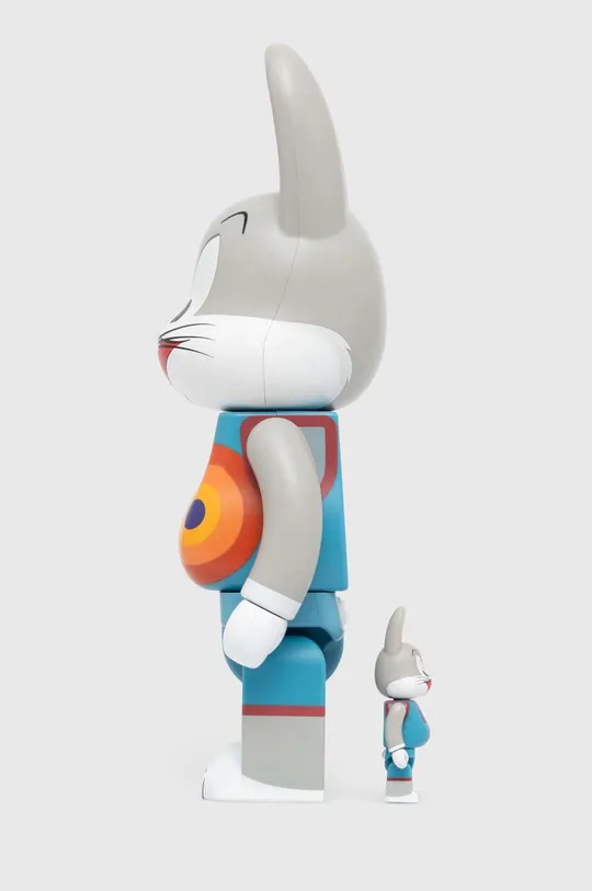 Декоративна фігурка Medicom Toy Be@rbrick x Space Jam Bugs Bunny 100% & 400% 2-pack сірий