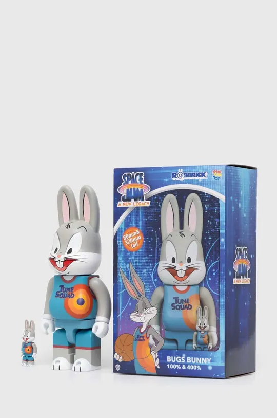 gray Medicom Toy decorative figurine Be@rbrick x Space Jam Bugs Bunny 100% & 400%