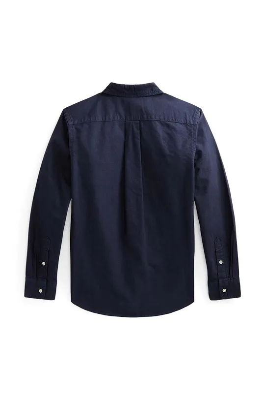 Otroška bombažna srajca Polo Ralph Lauren mornarsko modra