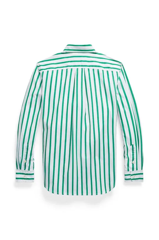 Otroška bombažna srajca Polo Ralph Lauren zelena