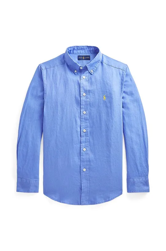 kék Polo Ralph Lauren gyerek ing pamutból Fiú