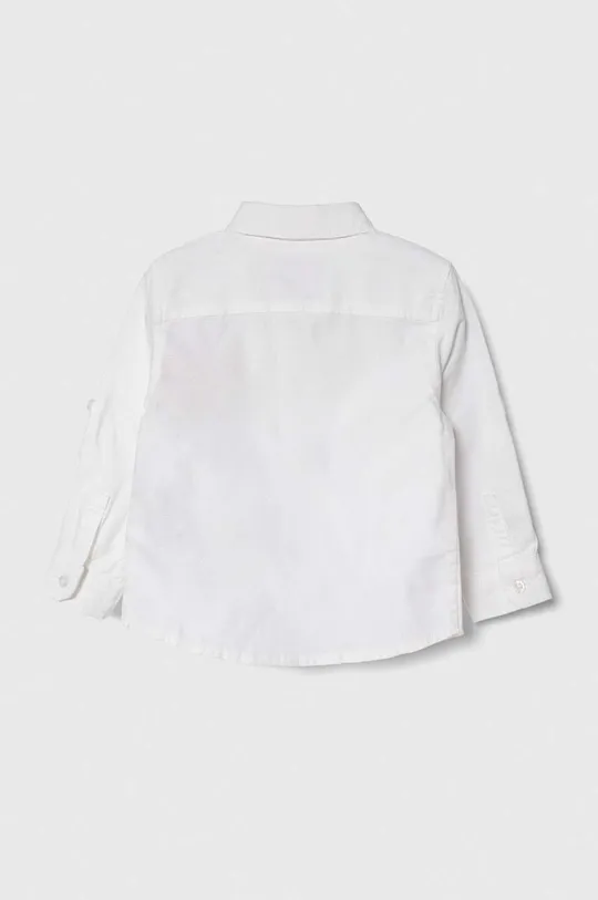Μωρό βαμβακερό πουκάμισο Guess λευκό