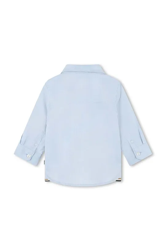 Bavlnená košeľa pre bábätká BOSS modrá