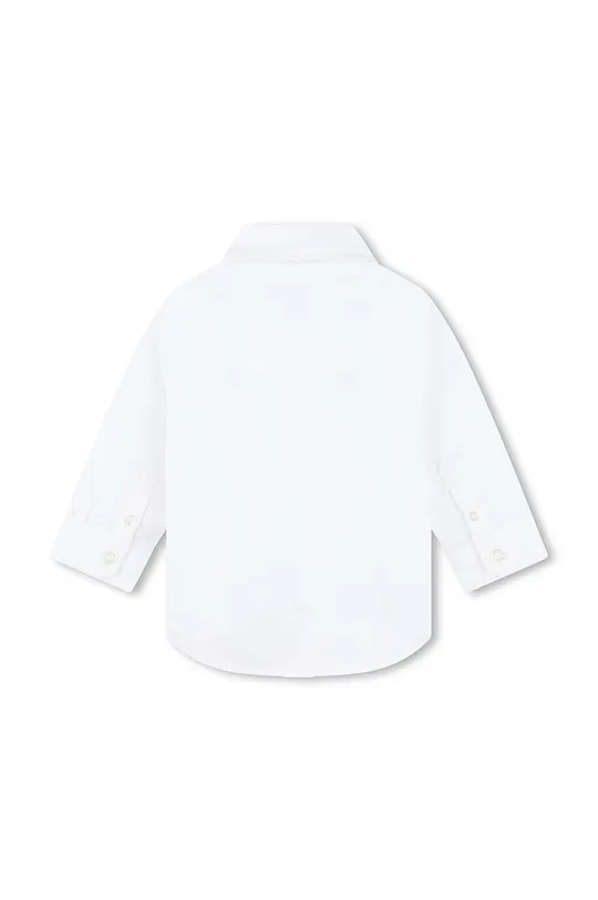 Μωρό βαμβακερό πουκάμισο BOSS λευκό