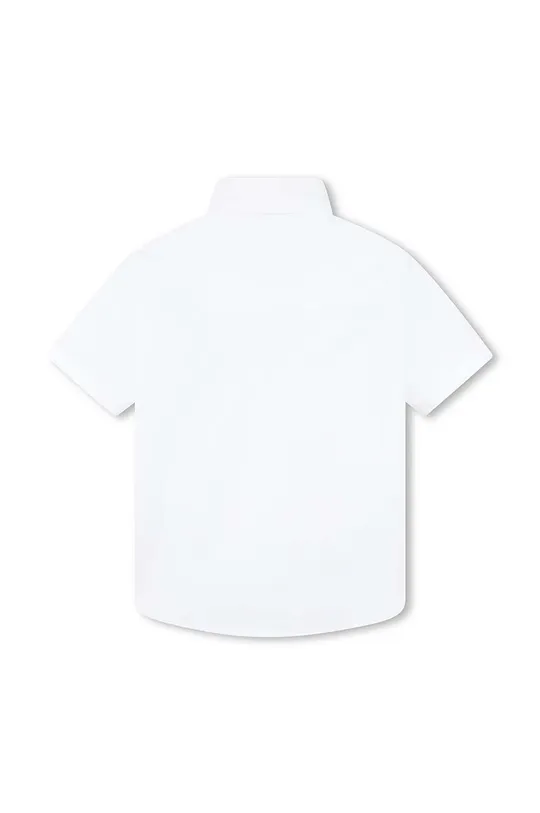 Dječja pamučna košulja BOSS bijela