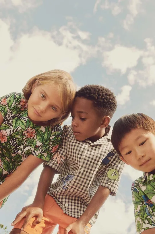 Kenzo Kids koszula bawełniana dziecięca Chłopięcy