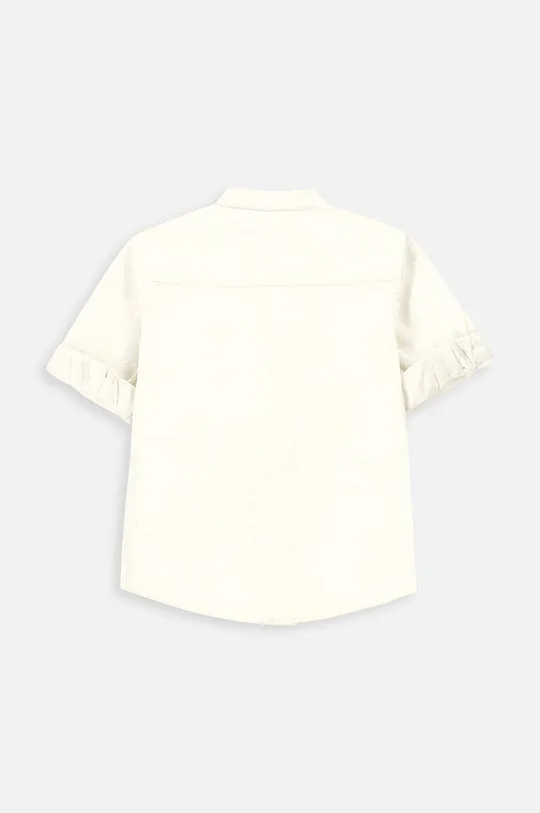 Детская рубашка с примесью льна Coccodrillo белый