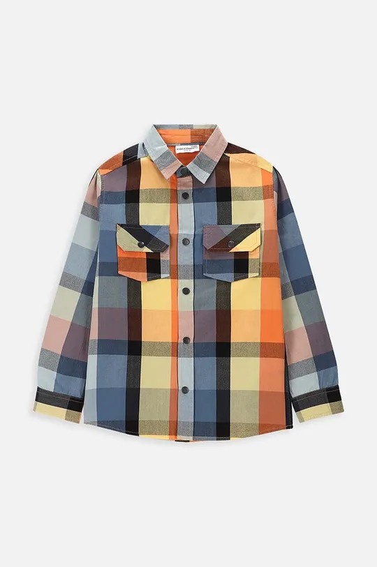 Παιδικό βαμβακερό πουκάμισο Coccodrillo πορτοκαλί