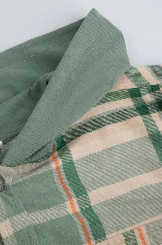 zöld Coccodrillo gyerek ing pamutból