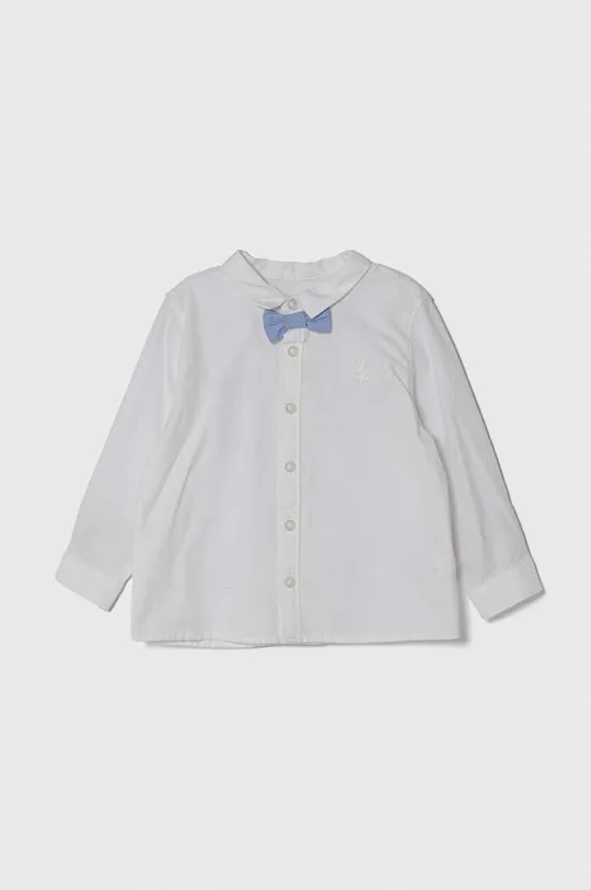 λευκό Μωρό βαμβακερό πουκάμισο United Colors of Benetton Για αγόρια