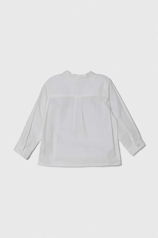 Bavlnená košeľa pre bábätká United Colors of Benetton biela