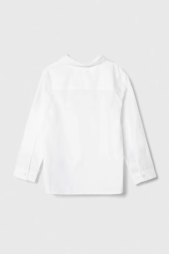 Detská bavlnená košeľa United Colors of Benetton biela