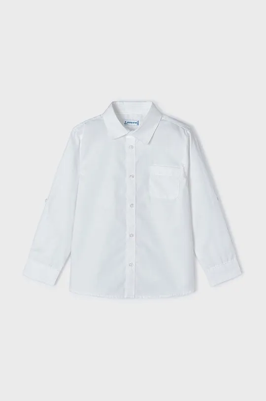 Дитяча бавовняна сорочка Mayoral білий
