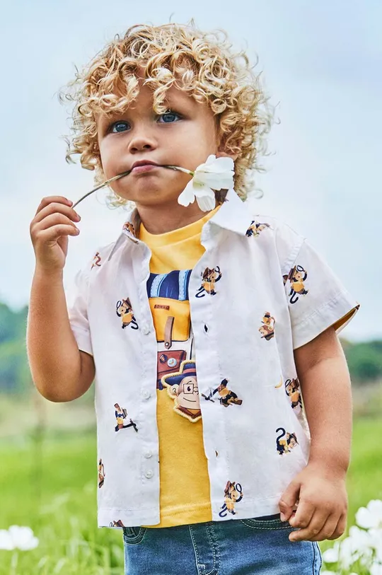 бежевый Хлопковая рубашка для младенцев Mayoral Для мальчиков