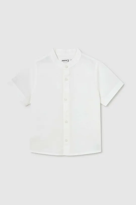bianco Mayoral camicia in misto lino per neonati Ragazzi