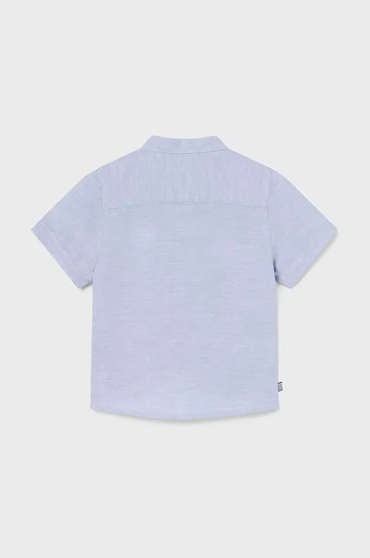 Mayoral camicia in misto lino per neonati blu