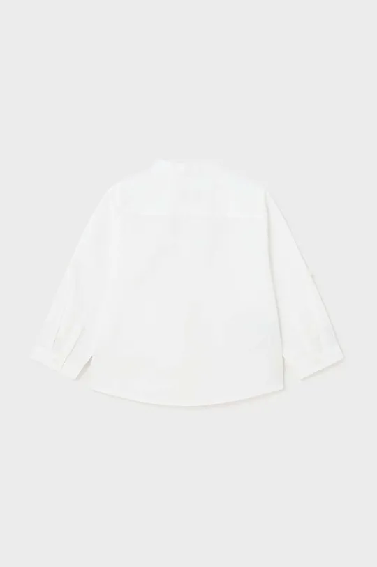 Βρεφικό πουκάμισο από λινό μείγμα Mayoral λευκό
