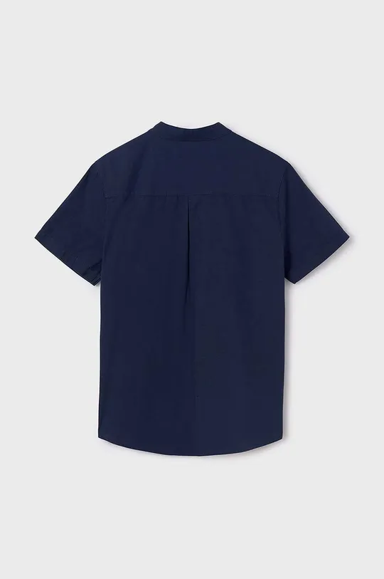 Детская хлопковая рубашка Mayoral тёмно-синий