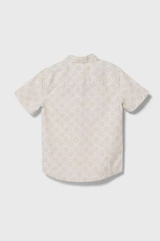 Παιδικό βαμβακερό πουκάμισο Abercrombie & Fitch μπεζ