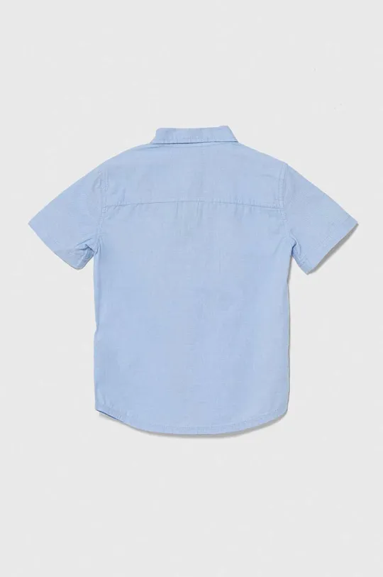 Παιδικό βαμβακερό πουκάμισο Abercrombie & Fitch μπλε
