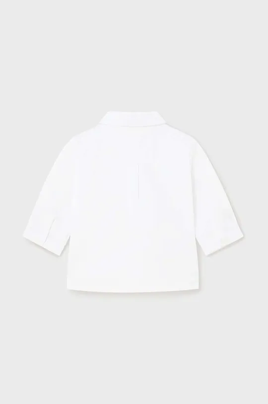 Μωρό βαμβακερό πουκάμισο Mayoral Newborn λευκό