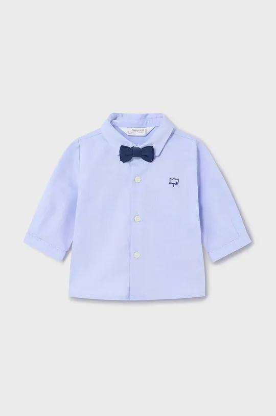 голубой Хлопковая рубашка для младенцев Mayoral Newborn Для мальчиков
