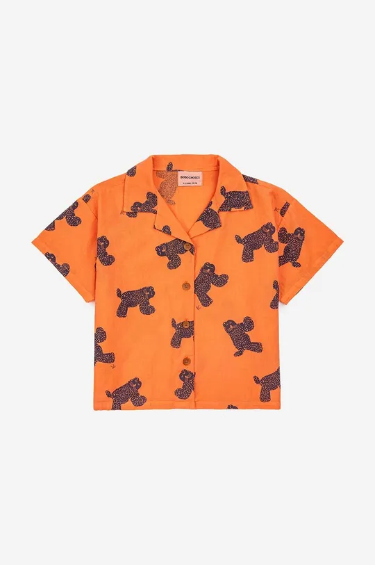 Детская хлопковая рубашка Bobo Choses оранжевый