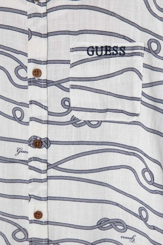 Παιδικό πουκάμισο από λινό μείγμα Guess 83% Βισκόζη, 17% Λινάρι