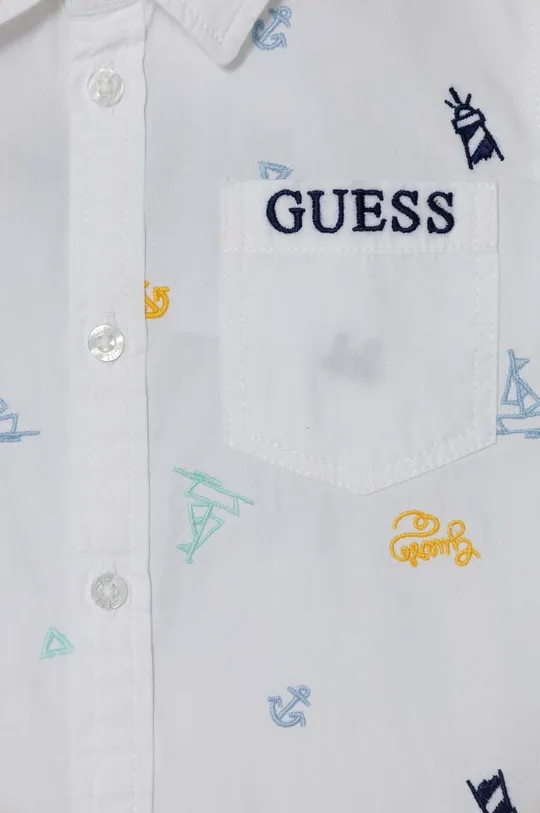 Παιδικό βαμβακερό πουκάμισο Guess Κύριο υλικό: 100% Βαμβάκι Κέντημα: 100% Πολυεστέρας