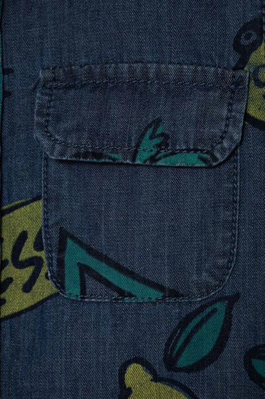 Дитяча джинсова сорочка Guess темно-синій