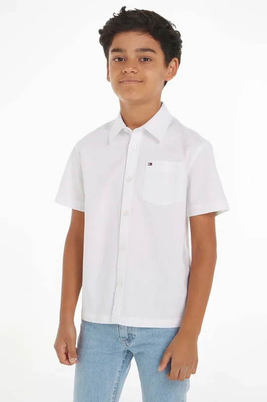 bijela Dječja košulja Tommy Hilfiger Za dječake