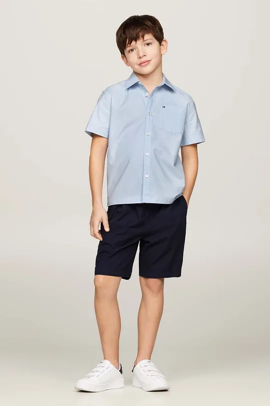 μπλε Παιδικό πουκάμισο Tommy Hilfiger