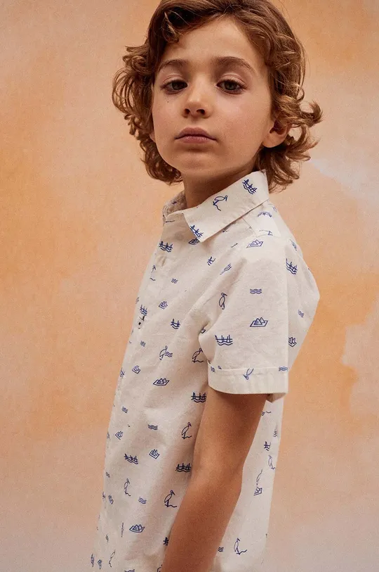 Детская хлопковая рубашка zippy