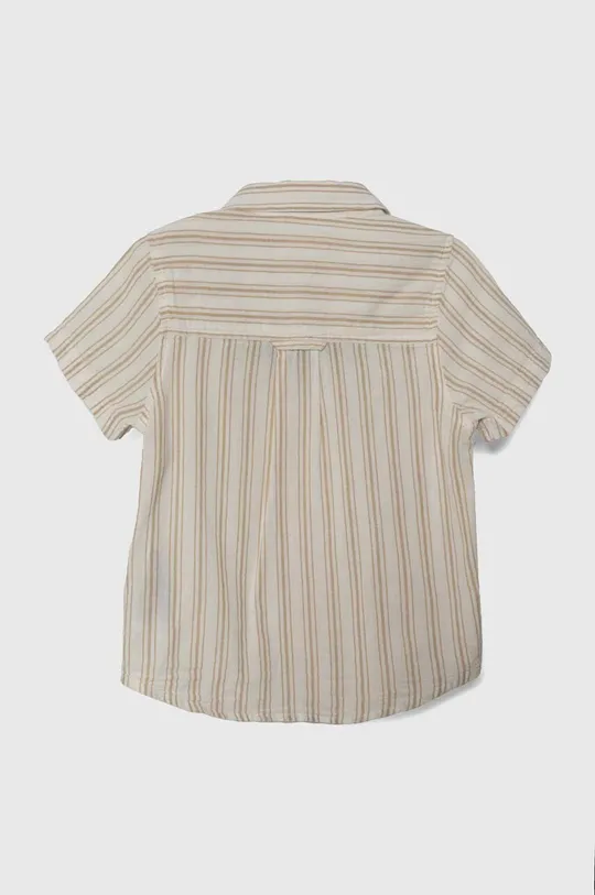 Детская хлопковая рубашка zippy бежевый