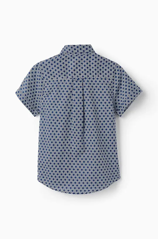 Παιδικό βαμβακερό πουκάμισο zippy σκούρο μπλε