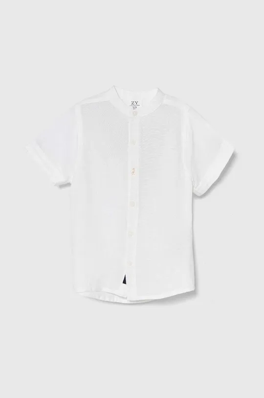 λευκό Παιδικό πουκάμισο από λινό μείγμα zippy Για αγόρια