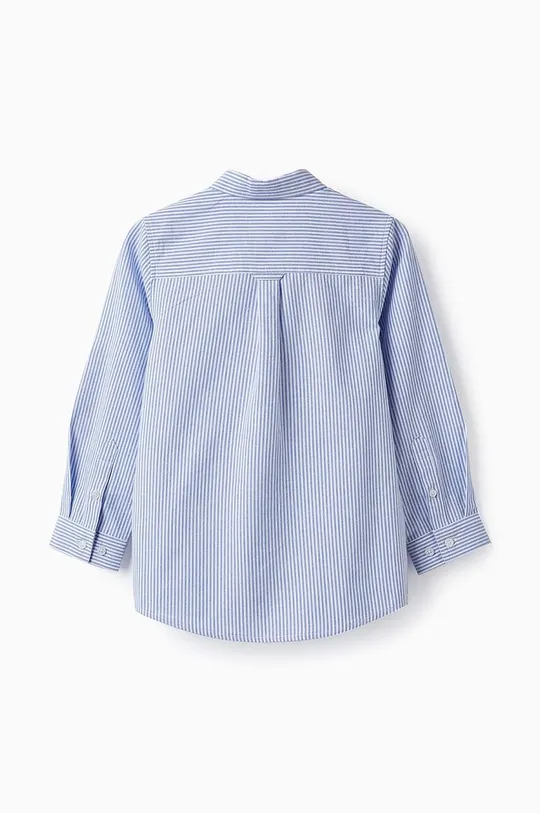 Детская хлопковая рубашка zippy голубой