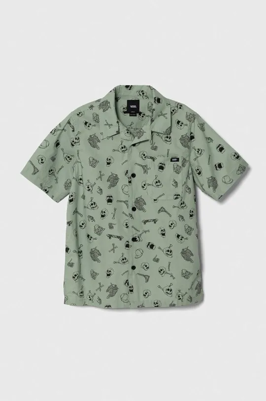 zelena Otroška bombažna srajca Vans Fantovski