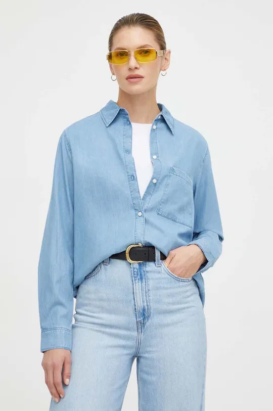 modra Jeans srajca Marc O'Polo Ženski