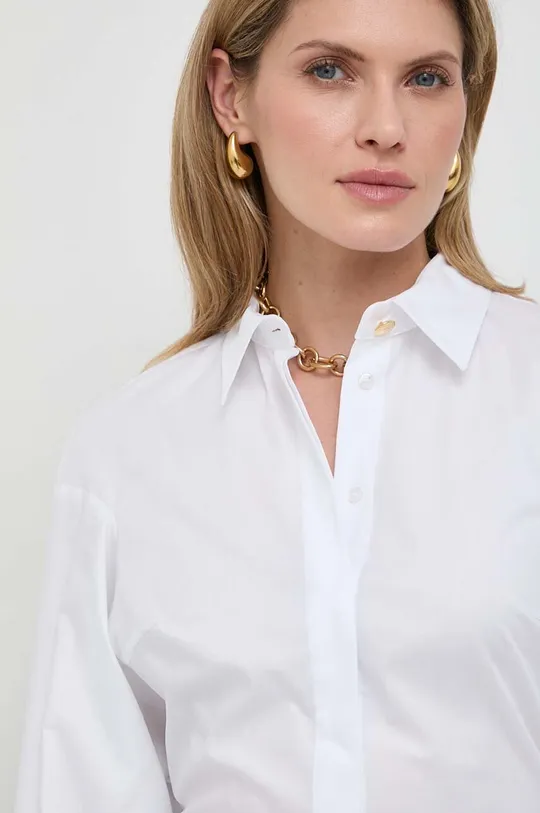 λευκό Βαμβακερό πουκάμισο Elisabetta Franchi