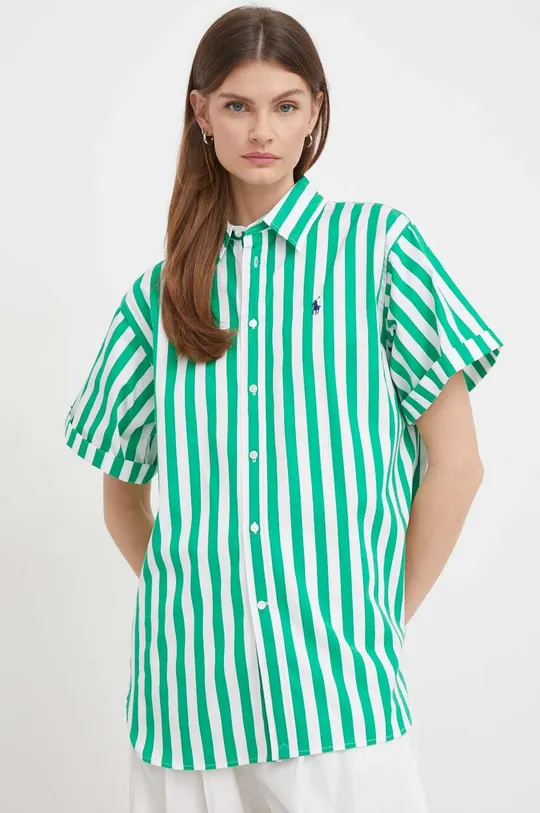 зелений Бавовняна сорочка Polo Ralph Lauren Жіночий