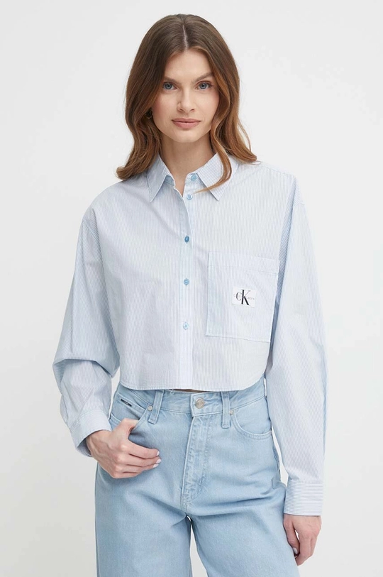 blu Calvin Klein Jeans camicia in cotone Donna