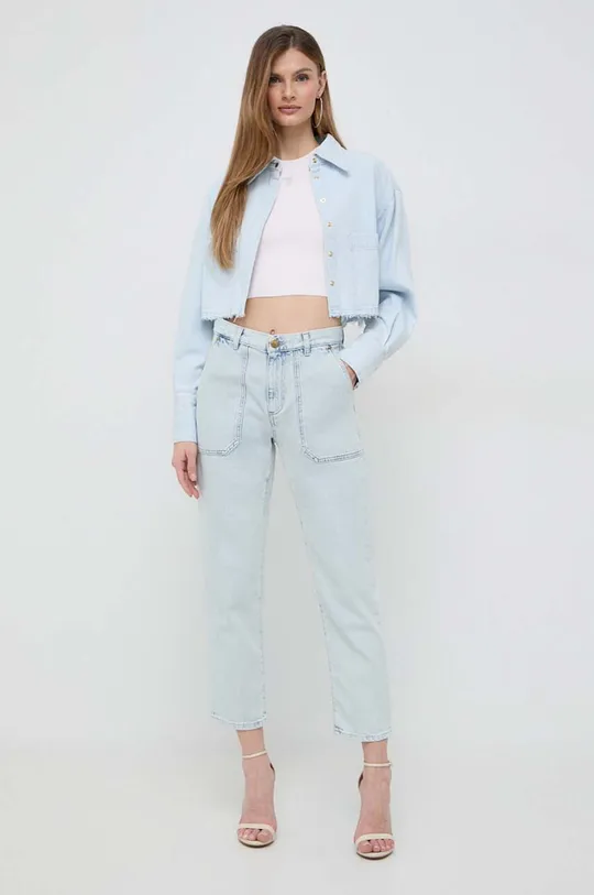 Jeans srajca Pinko modra
