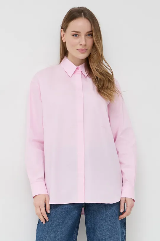 ružová Bavlnená košeľa Pinko Dámsky