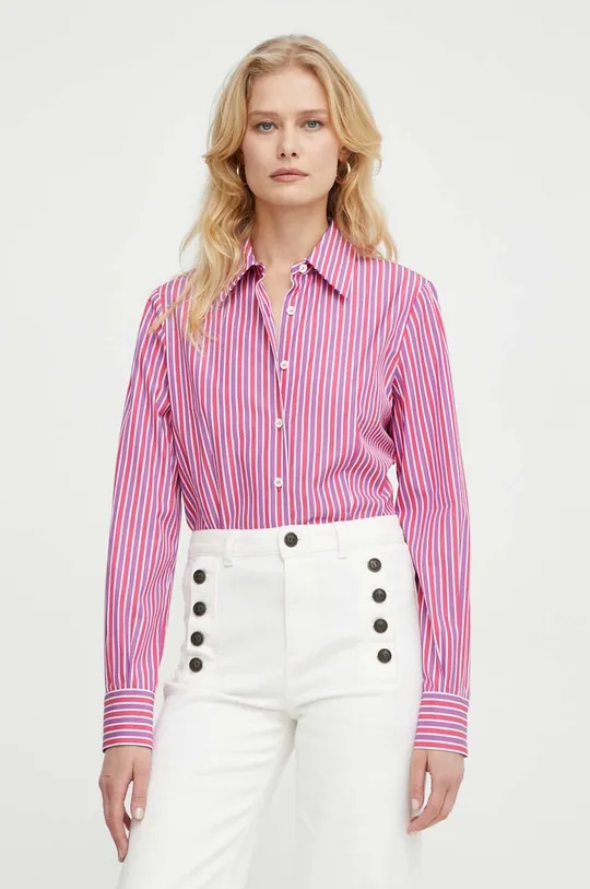 ružová Bavlnená košeľa Luisa Spagnoli