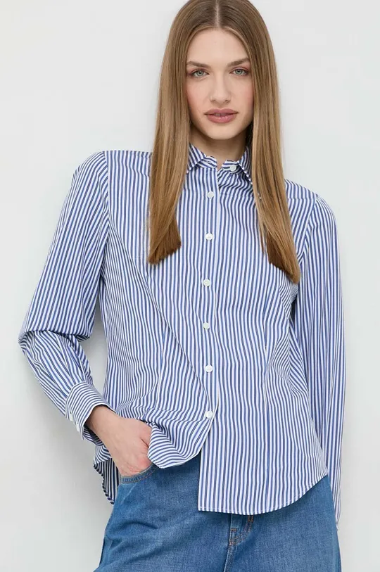 μπλε Βαμβακερό πουκάμισο Luisa Spagnoli Γυναικεία