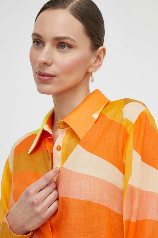 arancione Luisa Spagnoli camicia